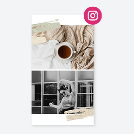 Social media template for Instagram